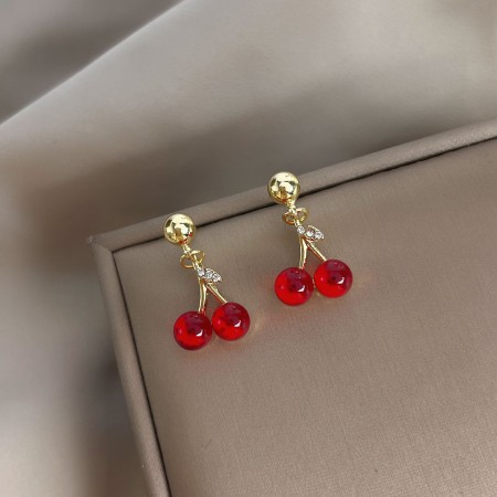 Cherry Stud  Earrings-105