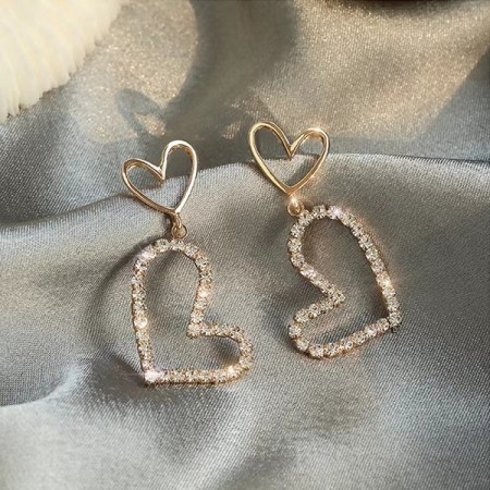 Heart Dangle Party Earrings-117