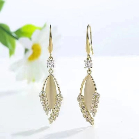 Crystal Pearl Drop Earrings-132