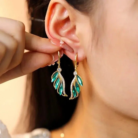 Angel Wing Design Earrings-133