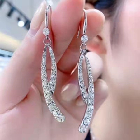 Crystal Twist Drop Earrings -152